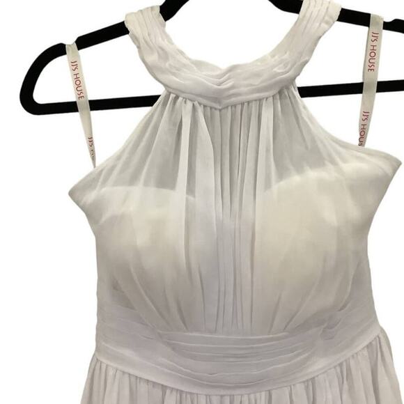 JJ's Housel Floor Length Chiffon Special Occasion Wedding Dress In Ivory Small - Picture 4 of 11